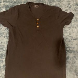 Black Henley Tee